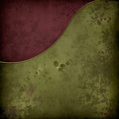 Poster - a textured, abstract background with a maroon and green color scheme, creating a vintage or grunge aesthetic