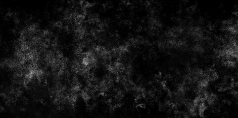 Wall Mural - Abstract gray smoke overlays realistic dust and white natural effect pattern on black.Realistic white cloud or smoke. white cloud and black sky textured background. vapor, fog overlay on black.