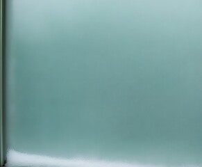 Poster - a blurred, hazy view window, with a faint outline vertical line on the left side