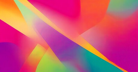 Aufkleber - a vibrant abstract composition with overlapping curved lines in various shades of pink, yellow, and green, creating a dynamic and visually striking effect