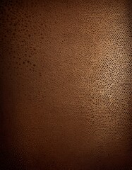 Poster - a close-up view textured brown surface with a pattern of small holes or dots, creating a sense of depth and dimension