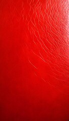 Aufkleber - a close-up view red leather surface with a textured, cracked pattern