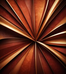 Aufkleber - a radial pattern of overlapping lines and curves in shades of brown and gold, creating a sense of depth and movement.
