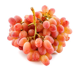 Wall Mural - Juicy beautiful bunch of grapes isolated on white background.