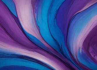 Aufkleber - a vibrant abstract painting with swirling patterns of blue, purple, and pink hues, creating a dynamic and visually captivating composition