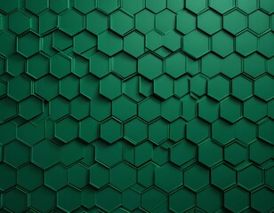 Leinwandbilder - a repeating pattern of green hexagonal shapes arranged in a grid-like fashion, creating a visually striking and geometric background