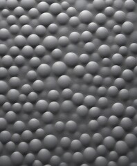 Poster - a close-up view textured surface composed of numerous small gray spheres arranged in a grid-like pattern
