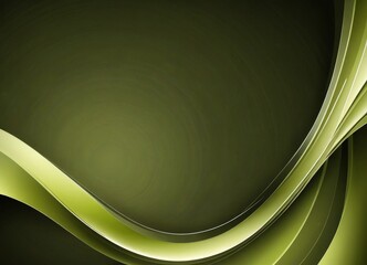 Aufkleber - a dark green gradient background with a curved, wavy line design in a lighter shade of green, creating a sense of movement and dynamism