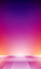 Aufkleber - a gradient background transitioning from a deep purple at the top to a lighter pink at the bottom, with a checkerboard pattern of pink squares in the center