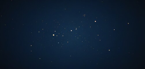 Poster - a starry night sky with numerous small white dots scattered across the dark blue background, creating a sense of depth and vastness