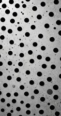 Poster - a repeating pattern of black circles on a light gray background, creating a visually striking contrast.