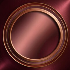 Aufkleber - a circular design with a gradient of maroon and gold colors, creating a visually striking and elegant composition