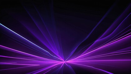 Aufkleber - a vibrant abstract composition of intersecting lines and rays of purple and blue light, creating a dynamic and visually striking effect