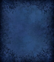 Aufkleber - a dark blue, textured background with a floral pattern on the right side