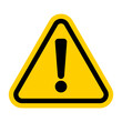 © Moovor Lab - Isolate yellow hazard warning symbol on a white background. Warning, Attention vector icon, Danger clip art in Flat style, Traffic sign illustration for website and construction (Editable)