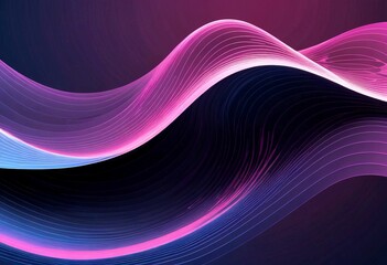 Fototapete - a vibrant abstract design with curved lines in shades of pink and purple, creating a dynamic and visually striking composition