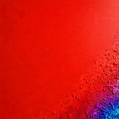 Poster - a close-up view of a vibrant red surface with a subtle gradient effect, featuring a mix of red, purple, and blue hues.
