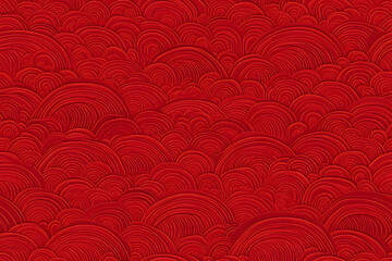chinese new year background, red pattern with traditional chinese wave patterns