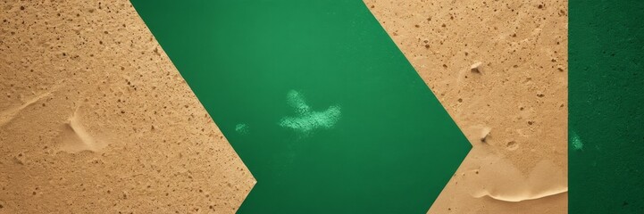 Poster - a close-up view green and brown patterned surface, with a small white speck in the center