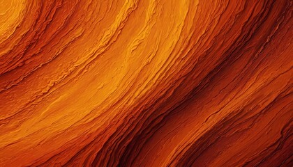 Poster - a close-up view textured surface with a gradient of warm colors, transitioning from a deep orange at the top to a lighter orange at the bottom