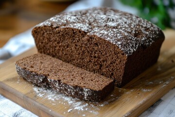 Delicious mixed rye bread, also called gray bread - generative ai