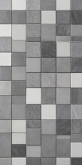 Poster - a grid of square tiles in various shades of gray, arranged in a uniform pattern