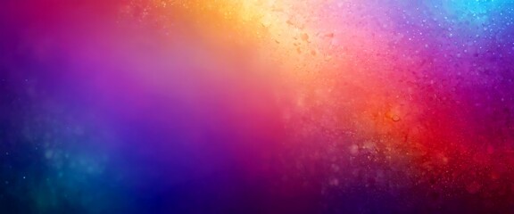 Poster - a gradient background with a gradient of colors from purple to orange, transitioning to a gradient of colors from orange to pink The background appears to be a