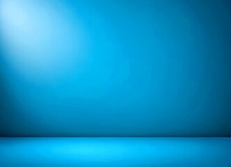 Fototapete - A gradient of blue, transitioning from a darker shade at the top left to a lighter one at the bottom right, creates a serene and calming atmosphere