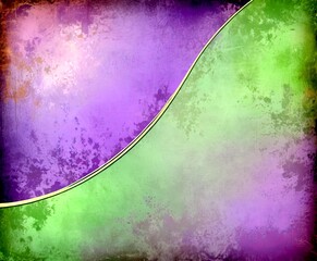 Aufkleber - a textured purple and green abstract background with a curved line running diagonally across the center