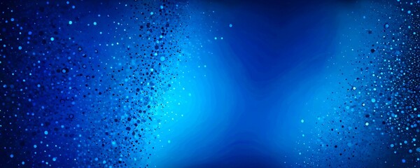 Aufkleber - a captivating blue gradient background, with a scattering of small white dots and specks of blue, creating a sense of depth and movement The does
