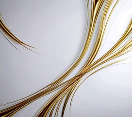 Aufkleber - a white background with a diagonal arrangement of gold lines that curve and overlap, creating a sense of movement and dynamism