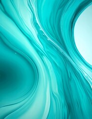 Aufkleber - a vibrant abstract pattern with swirling, turquoise-colored lines and curves, creating a dynamic and fluid visual effect