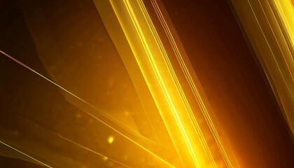 Fototapete - a striking abstract composition of intersecting diagonal lines in varying shades of yellow and orange, creating a dynamic and visually captivating effect.
