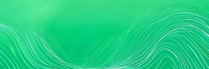 Aufkleber - a vibrant abstract background with a gradient of green and white, resembling the movement of water or waves The lines are curved and intersect at various points, creating a