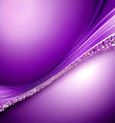 Aufkleber - a gradient purple background with a curved line of small purple crystals or stones running diagonally across the center
