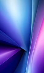 Fototapete - a vibrant abstract composition of intersecting lines and curves in shades of blue, purple, and pink, creating a dynamic and visually striking effect