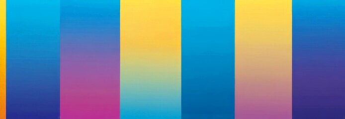 Fototapete - a vibrant gradient background with vertical stripes in various shades of blue, yellow, and purple