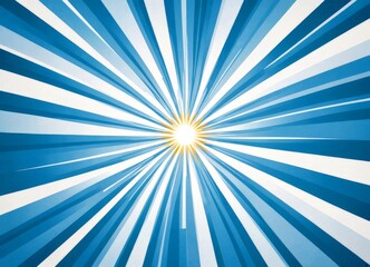 Aufkleber - a vibrant abstract background with blue and white radial lines radiating outwards from a central point, creating a sense of depth and dimension