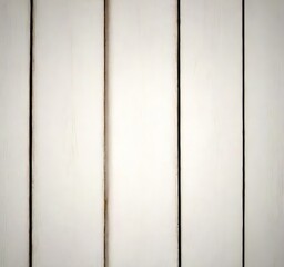 Fototapete - A close-up view white wooden panel, with vertical lines running across it, creating a textured and uniform appearance