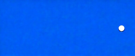 Poster - A white circle is centered on a solid blue background.
