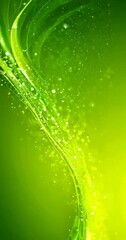 Aufkleber - a vibrant abstract background with a gradient of green and yellow hues, adorned with white dots and 