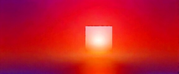 Poster - a soft gradient background transitioning from pink to purple, with a white rectangular shape in the center