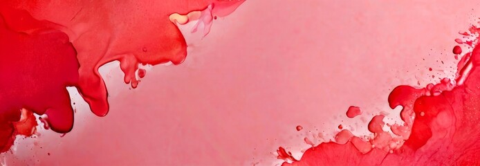 Fototapete - a pinkish-red abstract background with a gradient effect, resembling a watercolor painting The edges of the are slightly blurred, adding a sense of depth and movement
