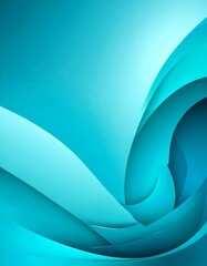 Aufkleber - a vibrant abstract composition of overlapping curved lines in shades of blue, creating a dynamic and visually striking pattern