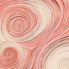 Poster - a repeating pattern of pink and white swirls, creating a visually captivating abstract design