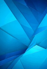 Fototapete - a geometric pattern composed of intersecting blue triangles, creating a sense of depth and complexity The precise arrangement of the triangles and their varying sizes and