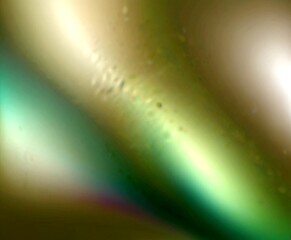 Poster - a blurred, abstract representation rainbow, with a gradient of colors transitioning from green to yellow and white