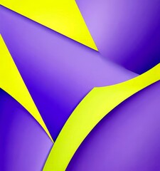 Aufkleber - a vibrant abstract composition of overlapping triangles in various shades of purple and yellow, creating a dynamic and visually striking pattern