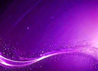 Fototapete - a purple gradient background with a wave-like pattern and sparkling white dots scattered throughout
