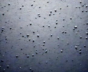 Poster - a dark, textured surface with small, irregularly shaped black dots scattered across it, resembling a speckled or speckled pattern
